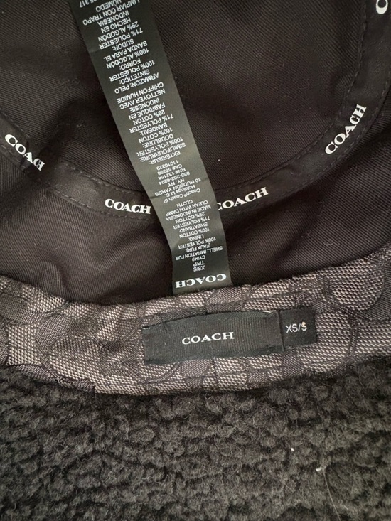 Coach Black Sherpa Bucket Hat with Signature Lining main image 6